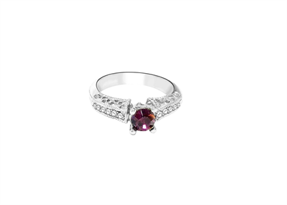 CZ Studded Gemstone Ring